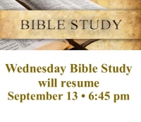 Wednesday Bible Study 