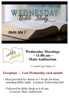 Wednesday Bible Study 
