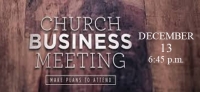 Church Business Meeting