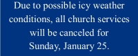 Church Service Cancellation 
