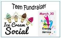 Ice Cream Social ~ Teen Fundraiser 