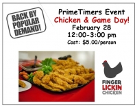 Prime Timers ~ Chicken & Game Day 